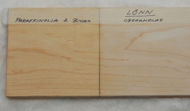 Lönn - Ytbehandling skärbrädor