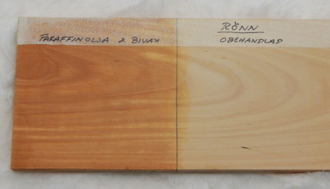 Rönn - Ytbehandling skärbrädor